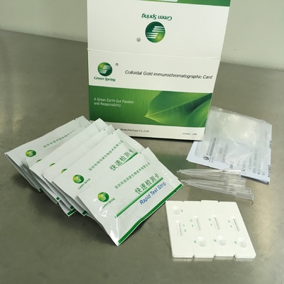 Tarjeta rápida de la prueba de la primavera de Peste del DES de los petits de los rumiantes (PPR) del antígeno verde del virus manufacturada por Lvshiyuan proveedor