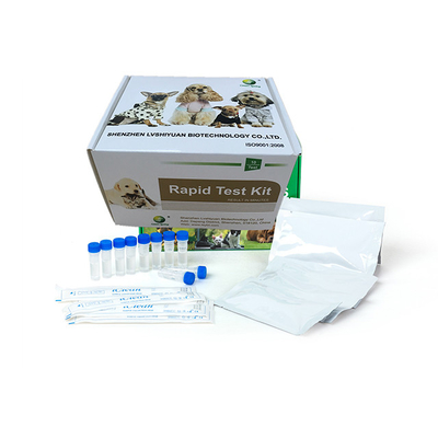 Green Spring CDV Ag kit de pruebas rápidas de molestia del perro envasado en pequeños 10 pruebas con todos los componentes para ejecutar las pruebas proveedor