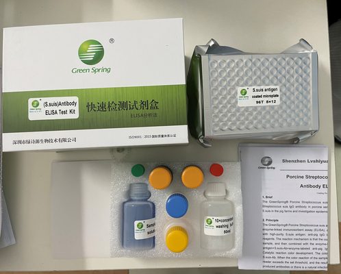 El anticuerpo contra la rabia ELISA kit de inmunoanálisis de la enzima Green Spring Test kit para perros 1 o 2 placas por caja proveedor