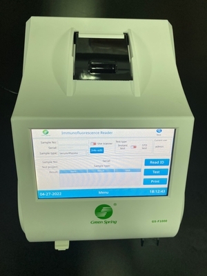 Immunoanalizar fluorescente de primavera verde Modelo:GS-F1000 proveedor