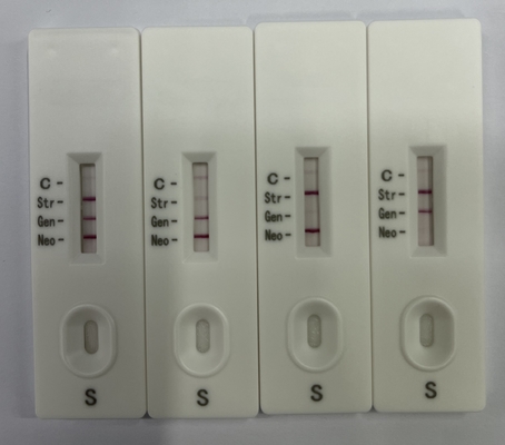 LSY-20108A Tarjeta de prueba rápida combinada de estreptomicina, gentamicina y neomicina en formato de cassette añadir leche directamente para la prueba proveedor