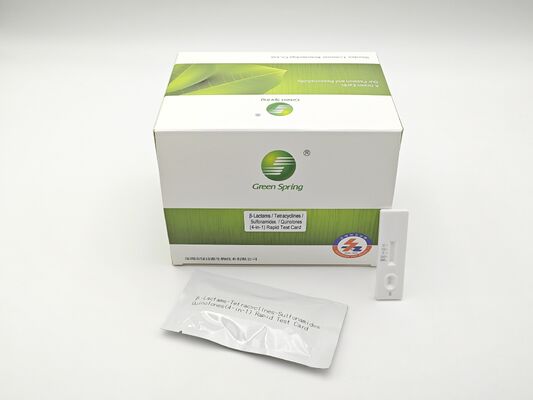 Kit de prueba rápida de antibióticos para la leche Resultados en 5 minutos BTSQ prueba rápida 4 en 1 detección de residuos proveedor