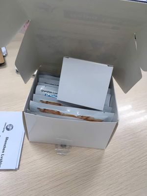 Tarjeta de prueba rápida de anticuerpos anaplásmicos para perros (método oro coloidal) Envase pequeño de 10 T de color verde Primavera 24 meses proveedor