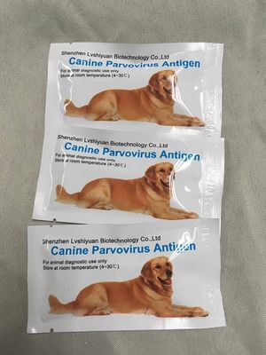 Green Spring CDV Ag kit de pruebas rápidas de molestia del perro envasado en pequeños 10 pruebas con todos los componentes para ejecutar las pruebas proveedor
